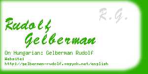 rudolf gelberman business card